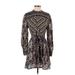 Vineet Bahl Casual Dress: Black Brocade Dresses - Women's Size Small