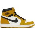 Yellow & White Air Jordan 1 Retro High Og Sneakers