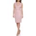 Shimmer Cowl Neck Sheath Dress