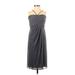 David's Bridal Cocktail Dress - Bridesmaid: Gray Dresses - Women's Size 0