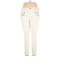 Mossimo Jeggings - Mid/Reg Rise: Ivory Bottoms - Women's Size 16