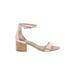 Steve Madden Sandals: Tan Solid Shoes - Women's Size 9 - Open Toe