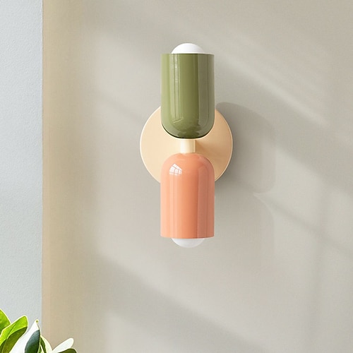 led wandleuchten kupfer minimalismus auf und ab warmweißes licht 5w 3000k wandleuchten modern zeitgenössischer stil wohnzimmer schlafzimmer esszimmer metall wandleuchte Image