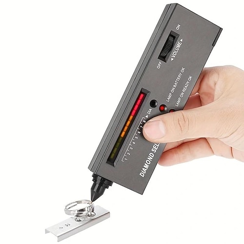 1 Stück professioneller Diamant-Tester, Edelstein-Tester-Stift, tragbares elektronisches Diamant-Tester-Werkzeug für Schmuck, Jade, Rubin, Stein, Identifikation, Härte-Test-Werkzeug Image