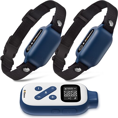 Hundetraining Anti-Bellen Halsband Schockhalsband Anti-Bark-Gerät Clicker Schockhalsband für Hunde mit Fernbedienung Hund Multi-Funktional Elektrisch Hunde Katzen Haustiere Wasserdicht Trainer Anti
