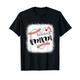 Personalisiertes Baseball-Herz-T-Shirt, Frauen-Baseball T-Shirt