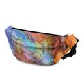 Women's Crossbody Bag Shoulder Bag Belt Bag Polyester Outdoor Daily Holiday Zipper Print Large Capacity Lightweight Multi Carry Geometric Abstract Art Blue Orange Green