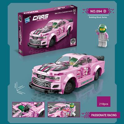 Building Blocks,Children's Assembly Small Particle Diy Racing Car Sports Car Building Block Car Compatible With A Tall Boy And Girl Building Block Toy