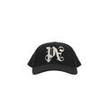 Embroidered Cotton Baseball Cap - Black - Palm Angels Hats