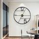 Creative Wrought Iron Wall Clock Living Room Light Luxury Art Home Gift Decoration Wall Clock Simple Wall Clock 60CM