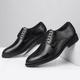 Leather Shoes Men's Business Dress Shoes Large Size Casual Shoes Pointed Toe Wedding Shoes