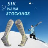 Zeceouar Womens Mens Winter Ski Socks for Skiing Snowboarding Hiking Outdoor Sports Socks Thermal Knee High Warm Socks for Cold Weather Snow Hunting