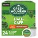 Green Mountain Coffee Roasters Half Caff, Keurig K-Cup pods, Medium Roast, 24 Count in Brown/Green | Wayfair 099555069990