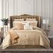 Nanshing America, Inc Janella 14 Piece Luxury Glam Comforter Set Polyester/Polyfill/Microfiber in Brown | Queen | Wayfair Johnella14-Q-TAUP