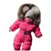 Snow Bib Outerwear Jacket Hooded Warm Baby Romper Snowsuit Jumpsuit Coat Girls Girls Coat&jacket