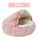 My Lux Decor 2061 Winter Long Plush Pet Cat Bed Round Cat Cushion Cat House Warm Cat Basket Cat Sleep Bag Cat Nest Kennel For Small Dog Cat | Wayfair