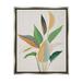 Stupell Industries Bb-155-Floater Neutral Botanical Leaves Framed On Canvas by Janet Tava Print Canvas in Green | 21 H x 17 W x 1.7 D in | Wayfair