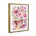 Stupell Industries Bb-175-Floater Abstract Botanicals Framed On Canvas Print Canvas in Pink | 31 H x 25 W x 1.7 D in | Wayfair bb-175_ffg_24x30