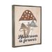 Stupell Industries Bb-203-Floater Retro Mushroom Is Forever Framed On Canvas by Martina Pavlova Print Canvas | 21 H x 17 W x 1.7 D in | Wayfair