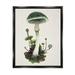 Stupell Industries Bb-063-Floater Forest Mushroom Framed On Canvas Print Canvas in Green | 31 H x 25 W x 1.7 D in | Wayfair bb-063_ffb_24x30