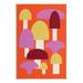 Stupell Industries Pop Style Mushrooms On MDF by Lil' Rue Print in Red | 19 H x 13 W x 0.5 D in | Wayfair bb-074_wd_13x19