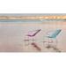 iSiMAR Bolonia 46" Long Chaise Lounge w/ Cushion Metal in Pink | 35.4 H x 34.2 W x 46 D in | Outdoor Furniture | Wayfair 9143_RAL4010_8009