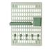 Pegboard Combination Kit 1 Pegboards and 7 Accessories Modular Hanging for Wall Organizer Crafts Organization Ornaments Display Nursery Storage 16.5 x 11.8 Green | Peg Boards