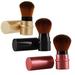 Makeup Brush 3 Pcs Retractable Accessories Foundation Powder Corrugated Silk Nylon Wool