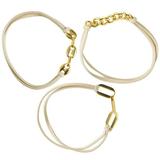 Bracelet Hair Tie 3 Pcs Bracelets for Women Gold Ties Ribbons Rope Elastic Baby Rubber Band