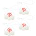 Dreses 4 Pcs Face Tattoos for Halloween Rabbit Nose Make up Supplies Vinyl