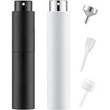 Portable Mini Refillable Perfume Atomizer Bottle. Empty Spray Bottles Atomizer Perfume Bottle Small Twist Type Travel Bottles Travel accessories for Perfumes/Aftershave/Misting (10ml 2 Pack)