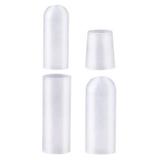 4 Pcs Silicone Toe Caps Comales Finger Sleeve Finger Covers Nursing Cover Non-slip White Sebs Work