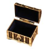 Treasure Chest Jewelry Box Makeup Case Organizer Travel Aluminum Alloy Boxes Girls Christmas Gifts Presentoir