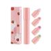 Horplkj Skin Care 4 in Strawberry Lip Balm Temperature Change Set Lip Stick Long Lasting Combination Lip Balm Mini Lip Balm Capsule Set for Women Lip Balm Pink One Size