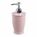 Hand sanitizer bottle press bottle empty bottle creative bathroom European style carved hand sanitizer bottle shower gel pink in bottle