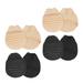 Forefoot Socks High-heeled Shoes Pads Womens Low Cut Non-slip Sponge Silica Gel 4 Pairs