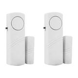 Door Window Alarm Personal Security Window Burglar Alarm Home Security Wireless Magnetic Sensor Anti-Theft Alarm (2 Pcs) Home Alarm(Batteries not included)