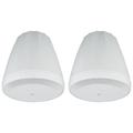 (2) JBL Control 64P/T 4 30w Commercial 70v Hanging Pendant Speakers C64P/T-WH
