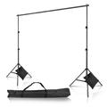 Adjustable Photography Backdrop Support Stand Background Crossbar Frame Kit 10Ft