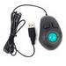 Trackball Mouse Trackball Mice with Handheld 4D Portable Wire USB Wired Trackball Mouse for Office School Home Black