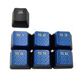 Mechanical Keyboard Keycaps 6Key ABS Macro Key Caps for Corsair K95 Keyboard