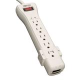 Tripp Lite 7 Outlet Surge Protector Power Strip 7ft Cord Right Angle Plug 2160 Joules & $75 000 INSURANCE (SUPER7) Ivory