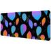 OWNTA Colorful Abstract Modern Leaves Pattern Rectangular Extended Desk Pad with Non-Slip Rubber Bottom Suitable for Home Office Desktop Mat Gaming Pad Gaming Mouse Pad