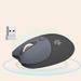 HERESOM Wireless Mouse for Laptop Bluetooth Mode Wireless Mouse Low Latency Mute Mouse Girls Gift DPI Variable Rechargeable Wireless Computer Accessories