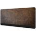 OWNTA Brown Leather Pattern Rectangular Extended Desk Pad with Non-Slip Rubber Bottom Suitable for Home Office Desktop Mat Gaming Pad Gaming Mouse Pad