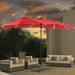 Arlmont & Co. Rykki 179.89" Lighted Market Umbrella | 94.39 H x 179.89 W x 107.89 D in | Wayfair EC1FDE2BD1B54E99B29E0E82CE213C4C