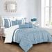 Union Rustic Koffiel 7 Piece Comforter Set Polyester/Polyfill in Blue/White | Queen Comforter + 6 Additional Pieces | Wayfair
