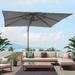 Arlmont & Co. Sardar 96" Cantilever Umbrella in Gray | 102.4 H x 96 W x 120 D in | Wayfair 127E40686E44462CA02AC36FA8EF95CF