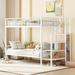 Harriet Bee Leda Metal Youth Beds Storage Bed Metal in White | 67 H x 41 W x 92.7 D in | Wayfair D294A37385B748ADAF42F04BA4E15904