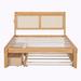 Bay Isle Home™ Ebner Platform Storage Bed Wood in Brown | 41.1 H x 55.9 W x 77.2 D in | Wayfair E93A9C29AC754DAB840D4B00979C7D19